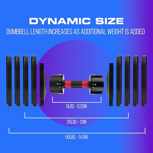 Adjustable Dumbbell Weight Set - Space Saver - Dumbbells for Your Home - Your Performance Shop
