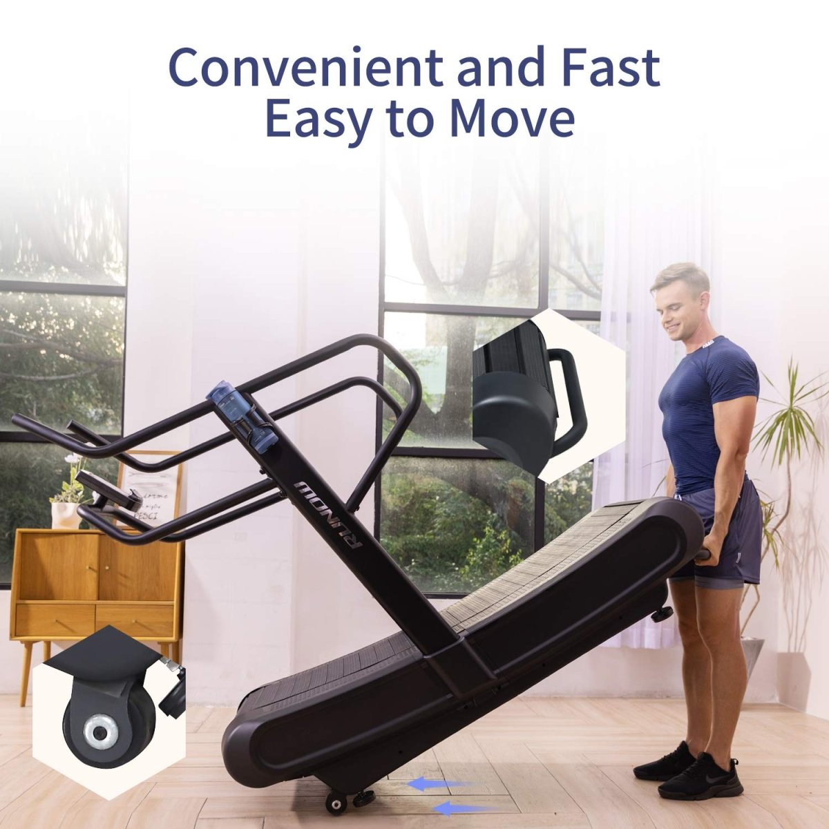 Curved Treadmill, Non - Electric Motorized Treadmill for Commercial & Home Running Machine with Customization & Resistance Adjustment - Your Performance Shop