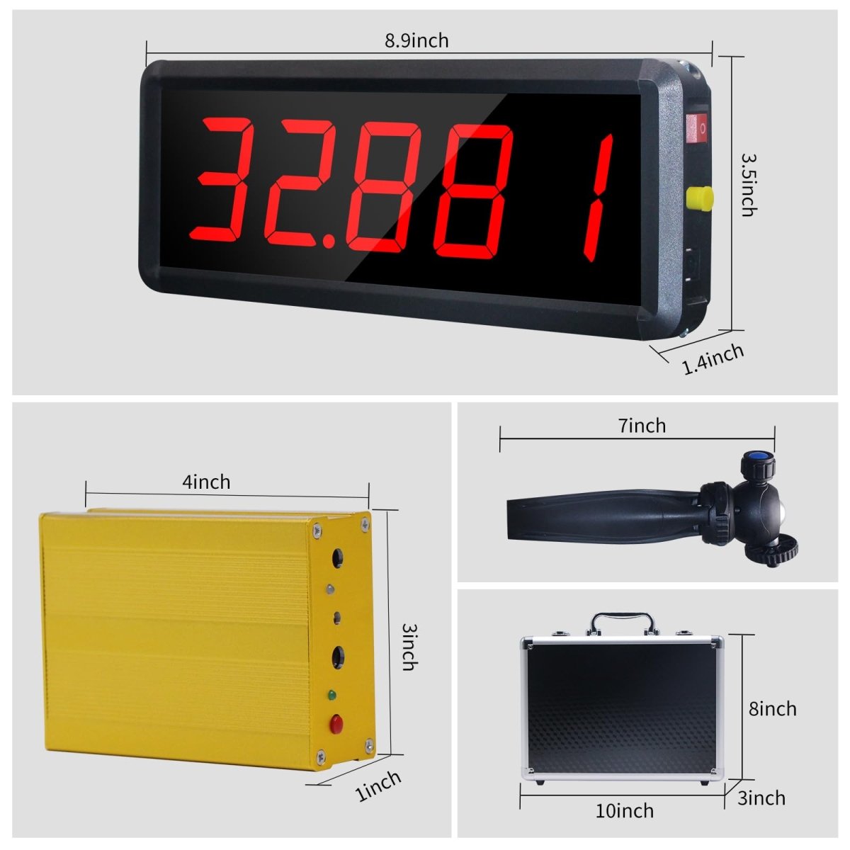 Laser Timer for Track 40 60 Yard Dash, Laser Sprint Timer System, Running Timer Racing Timer Race Clock Stopwatch for Speed Training - Your Performance Shop