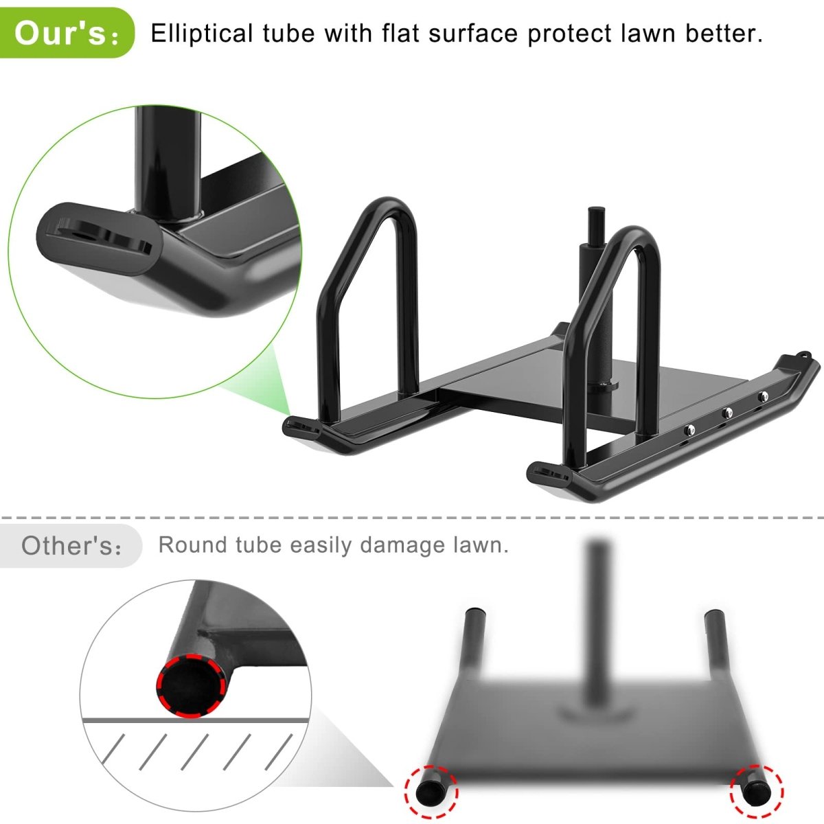 Strength Training Sled For Speed Training Pull Sled To Improve Speed and Acceleration Suitable for 1" & 2" Weight Plate, Black - Your Performance Shop