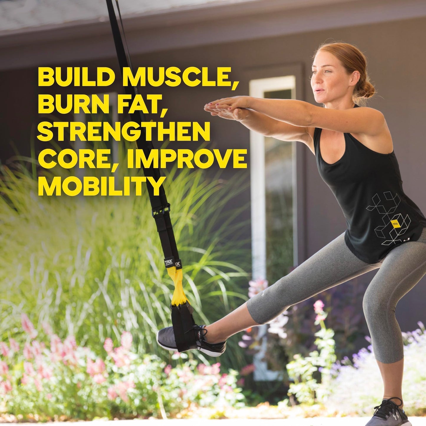 TRX Training All-in-One Suspension-Trainer Exercise Equipment Bundle with XMount Wall Anchor, 4 Strength-Exercise Bands, and Shaker Bottle, 10 Items Total - Your Performance Shop