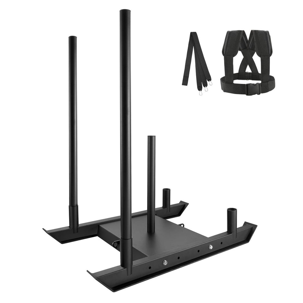 Weight Training Sled, Pull Push Power Sled, Fitness Strength Resistanc ...