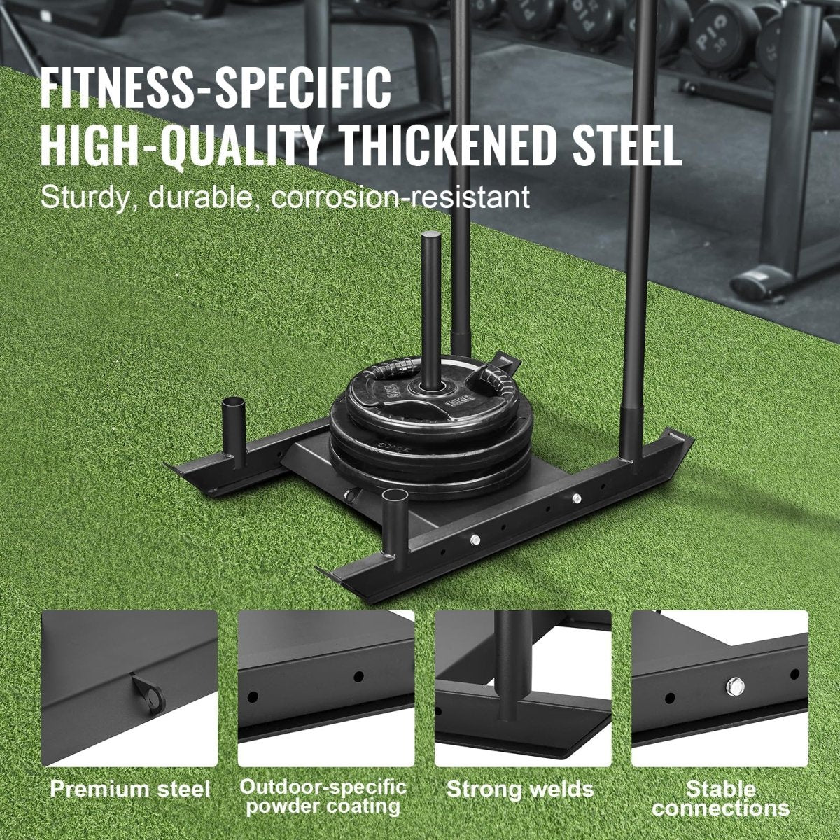 Weight Training Sled, Pull Push Power Sled, Fitness Strength Resistance Training - Your Performance Shop
