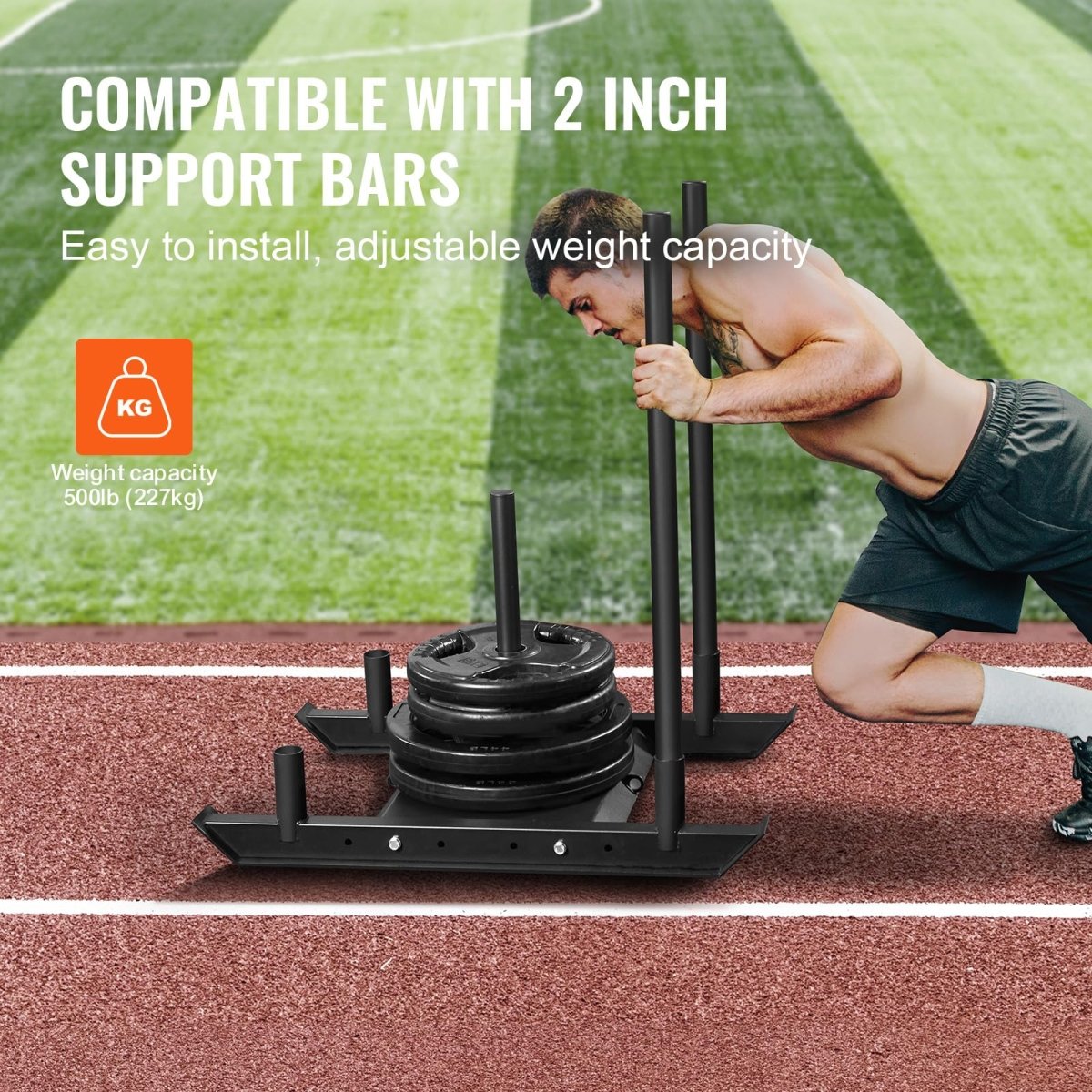 Weight Training Sled, Pull Push Power Sled, Fitness Strength Resistance Training - Your Performance Shop